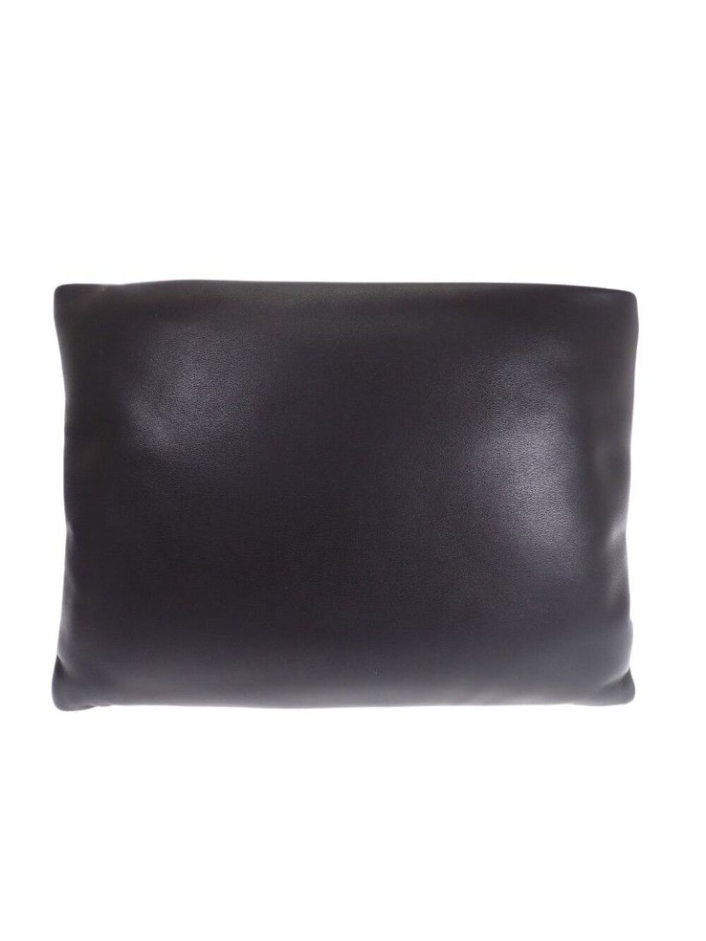 Saint Laurent Large Puffy Pouch Clutch Lambskin Black Silver - Picture 2 of 14
